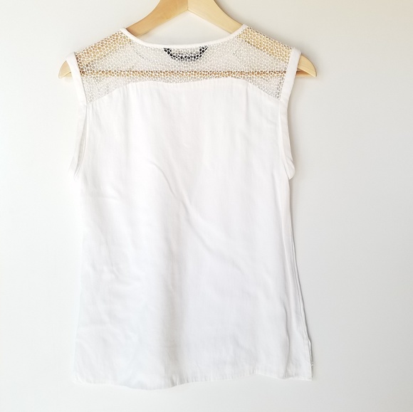 ZARA Woman Short Sleeve White blouse Size Small - Picture 2 of 5
